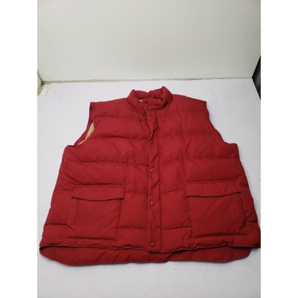 Cabela's Other - Cabelas Premier Northern Goose Down Puffer Vest Sherpa Lined Red Size 3XL Tall